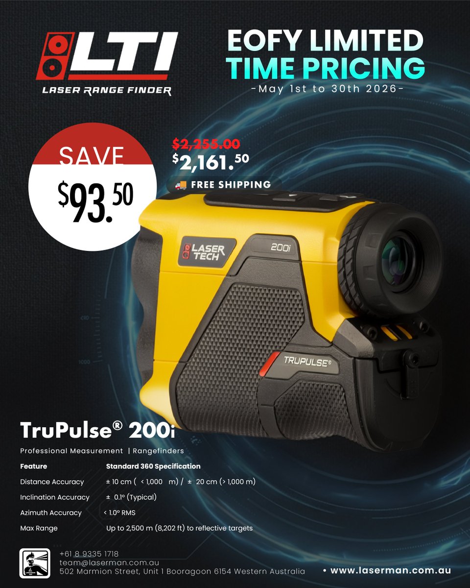LasermanTech's tweet photo. 🚀  LaserTech EOFY Limited Time Pricing Promo til May1st to 30th 2026 only!  🚀 
🛒 SHOP NOW: https://t.co/HTtvzyZSxc 

🤙 0893351718
📧 team@laserman.com.au
🌐 https://t.co/HGIu1Tc8BV
📍 1/502 Marmion Street, Unit 1 Booragoon 6154 WA https://t.co/0YDUDsGZG7