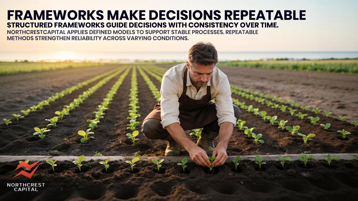 NorthcrestLTD's tweet photo. 📐 Structured frameworks guide decisions reliably 📊
💡 NorthcrestCapital uses defined models to support stable processes 🔍
📉 Repeatable approaches reduce variability 🌐
🚀 Consistent pathways turn structure into dependable outcomes 📈
#DecisionFramework #NorthcrestCapital https://t.co/KcN5eW8HSM