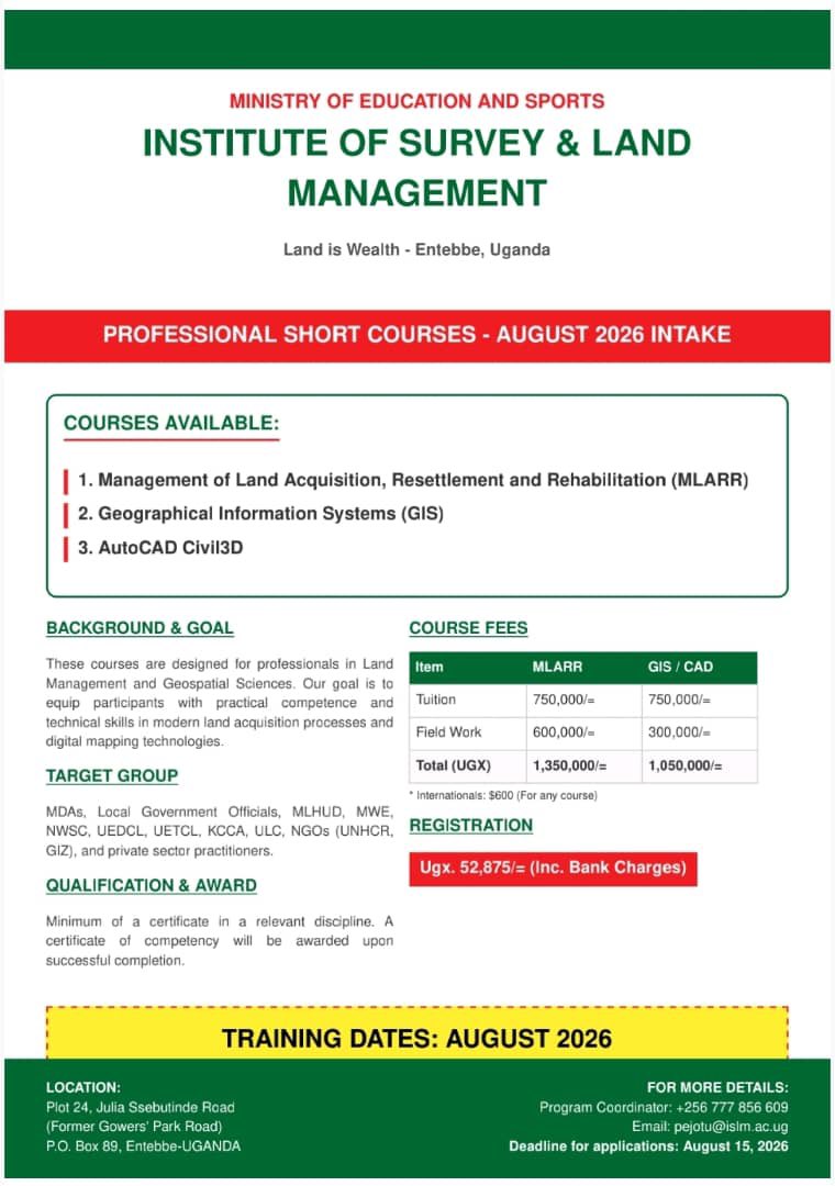 ISLM_Entebbe's tweet photo. The long awaited Season is here for all professionals.
Those practicing and experts who need and added Merit.
Offices are open and admission is going on https://t.co/kNrUzHnQI0
