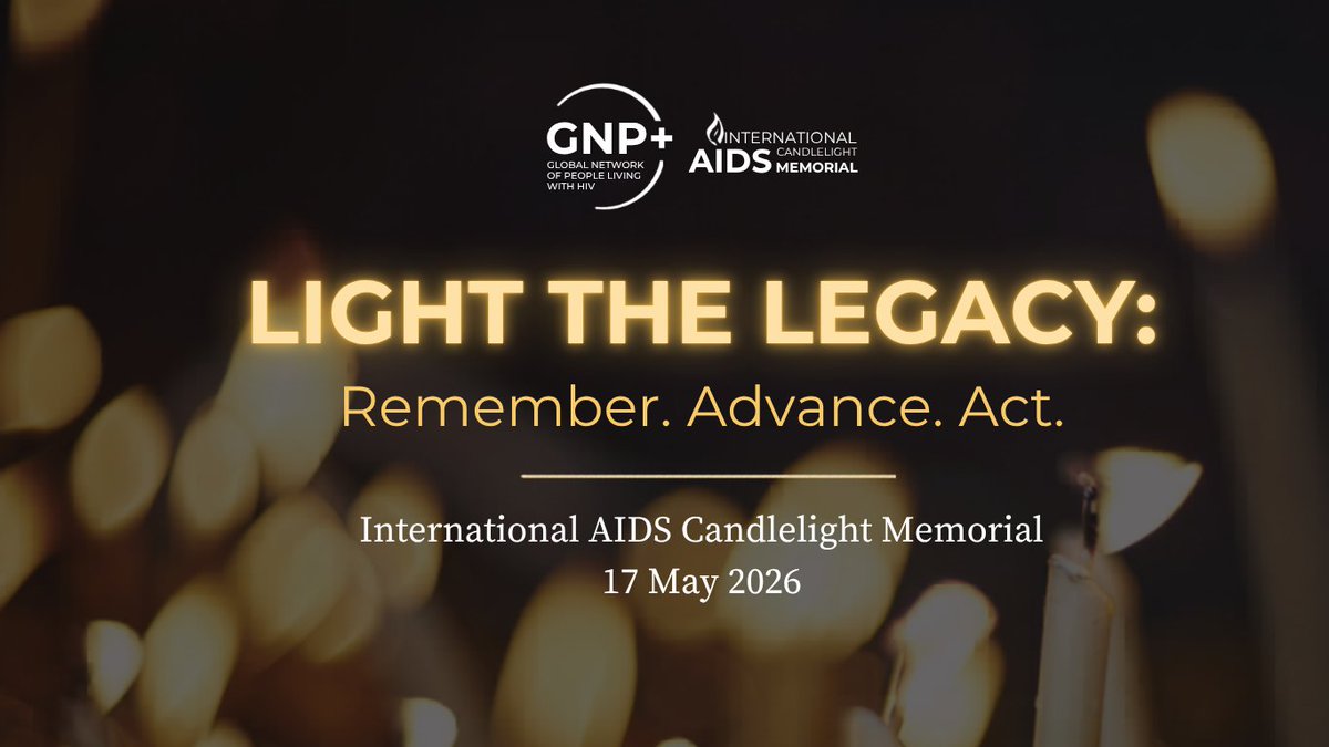 gnpplus's tweet photo. On 17th May 2026, GNP+ invites us to honour the leadership, courage, and resilience of #PLHIV across generations in the #AIDSCandlelightMemorial with the theme "Light the Legacy. Remember. Advance. Act."

Marked every 3rd Sunday of May since 1983, this powerful day is about remembering those we've lost to AIDS, celebrating the strength of those who continue to fight for treatment and quality of life for all #PLHIV and taking action to move forward with courage to #endAIDS deaths, stop HIV infections and achieve epidemic control.