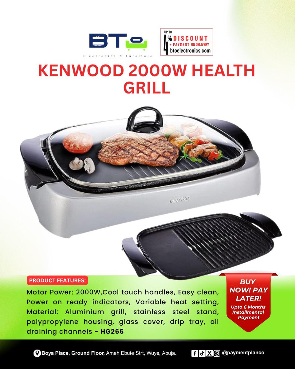 paymentplanco's tweet photo. paymentplanco Pick up price: N51,975
Monthly Payment (*5): N19,305
Payment plan total: N148,500
Discounted Outright Purchase: N126,500
3 Purchase Options- Cash| Payment plan |
Pre-purchase
*Product|Appliance delivery on 1st payment.
*early payment completion discount.
https://t.co/wVcVD12ToF
Pls confirm/verify price if post is older than a week #kitchenutensils #electronicappliances #housewife #chef #abuja @ABUJAPLUG @abujastreets @AbujaPresident @abujastreets @AhanotuIkenna