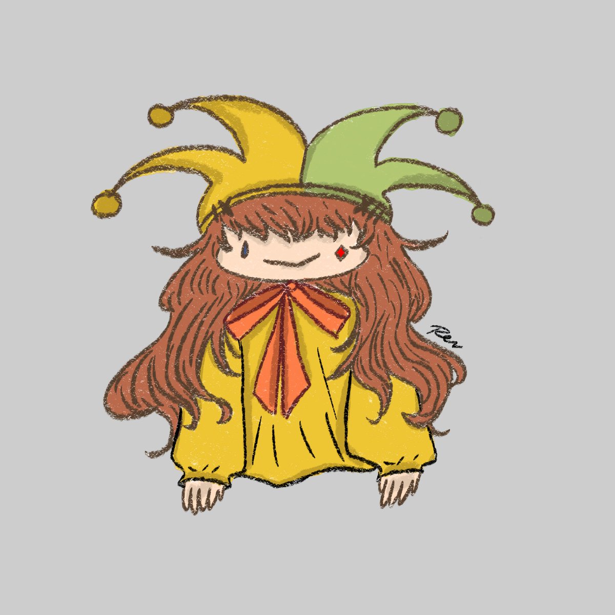 seirrevver's tweet photo. Silly little doodle of the jester. #Rev_OC https://t.co/EVmyL7BKRK