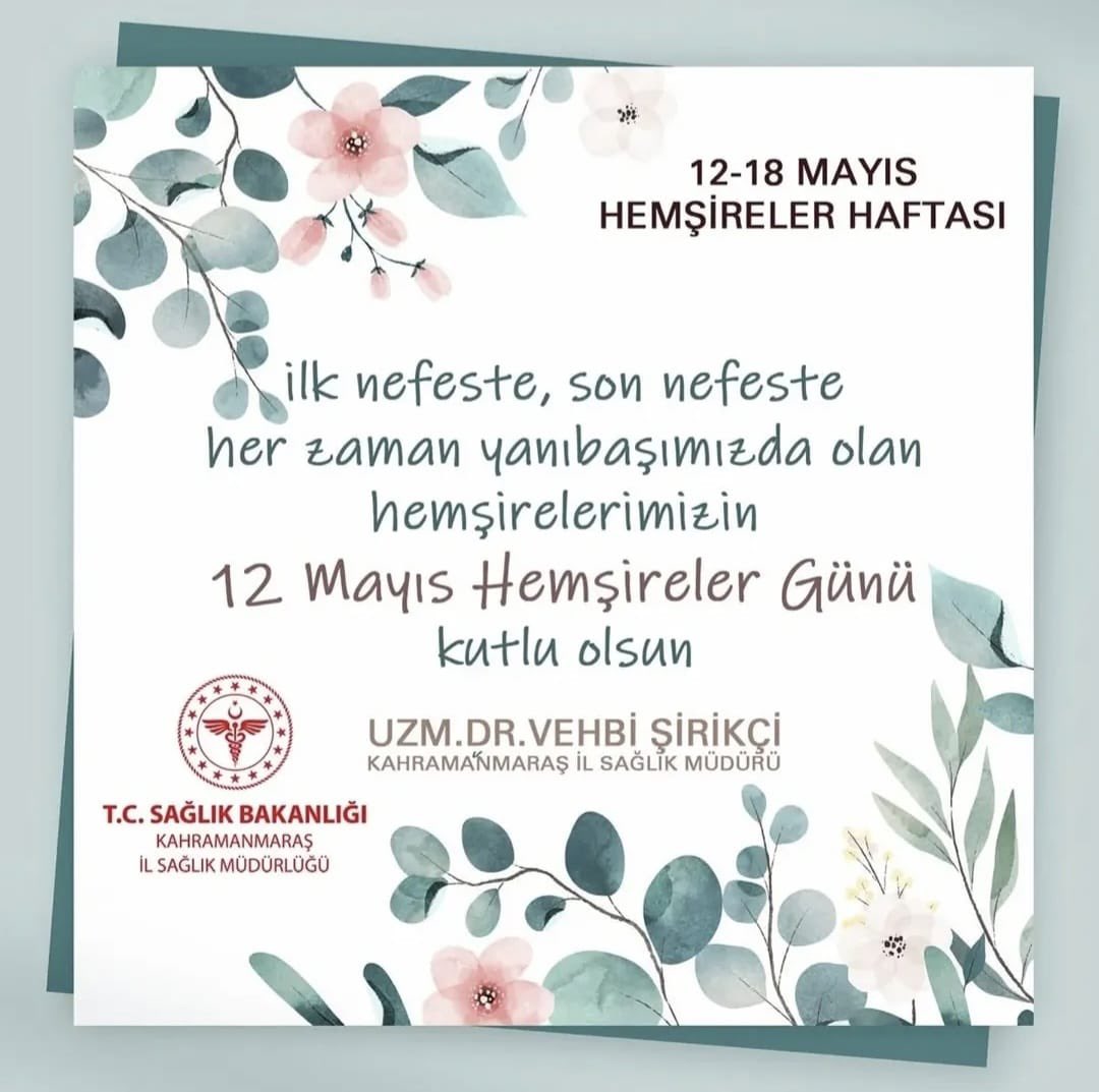 Kahramanmaraş İl Sağlık Müdürlüğü tweet media