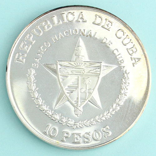 🇨🇺キューバ 1989年 10ペソ銀貨 チェ・ゲバラ》 金 性:Silver999 重 🇨🇺キューバ 1989年 10ペソ銀貨 チェ・ゲバラ》 金 性:Silver999 重