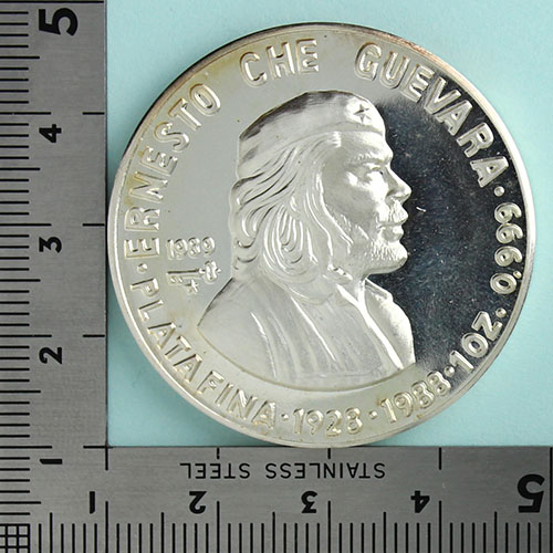 🇨🇺キューバ 1989年 10ペソ銀貨 チェ・ゲバラ》 金 性:Silver999 重 🇨🇺キューバ 1989年 10ペソ銀貨 チェ・ゲバラ》 金 性:Silver999 重