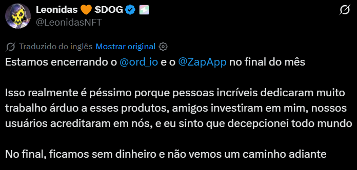 bitdov's tweet photo. O único anti-spam eficiente é a realidade econômica. Ideias ruins são filtradas pela dor da perda financeira.

Todo o resto é fútil.

Ninguém é grande demais para falhar no Bitcoin.

Bitcoin não está nem aí e não vai dar subsídio pra ninguém manter ideias bestas em funcionamento. https://t.co/prMznCjv8q
