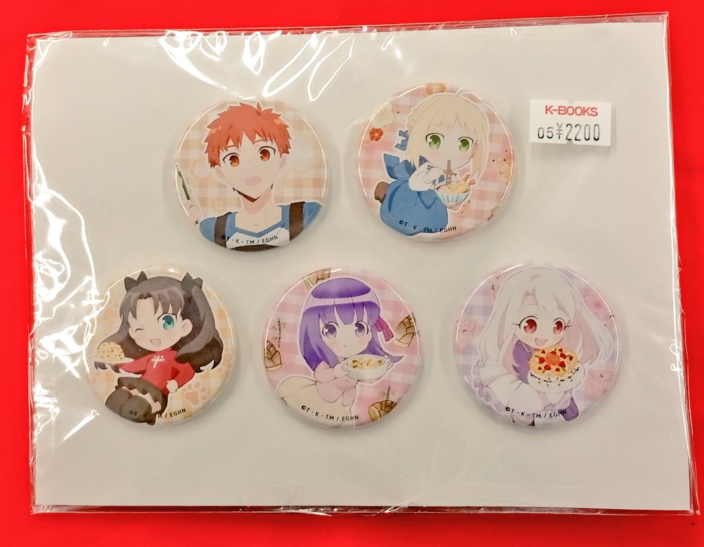 入荷情報】 Fate 衛宮さんちの今日のごはん キャンバスボード 缶バッジ