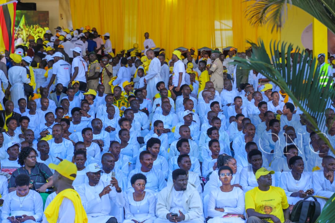 MusikaEnock's tweet photo. Millions of people have gathered at Kololo Ceremonial Grounds for historical swearing in H.E. @KagutaMuseveni marking the beginning of his 7th term in office, continuity of a peaceful Uganda.

#M7SwearsIn2026 
#PresidentOmupya https://t.co/pTyaLbPBQ8