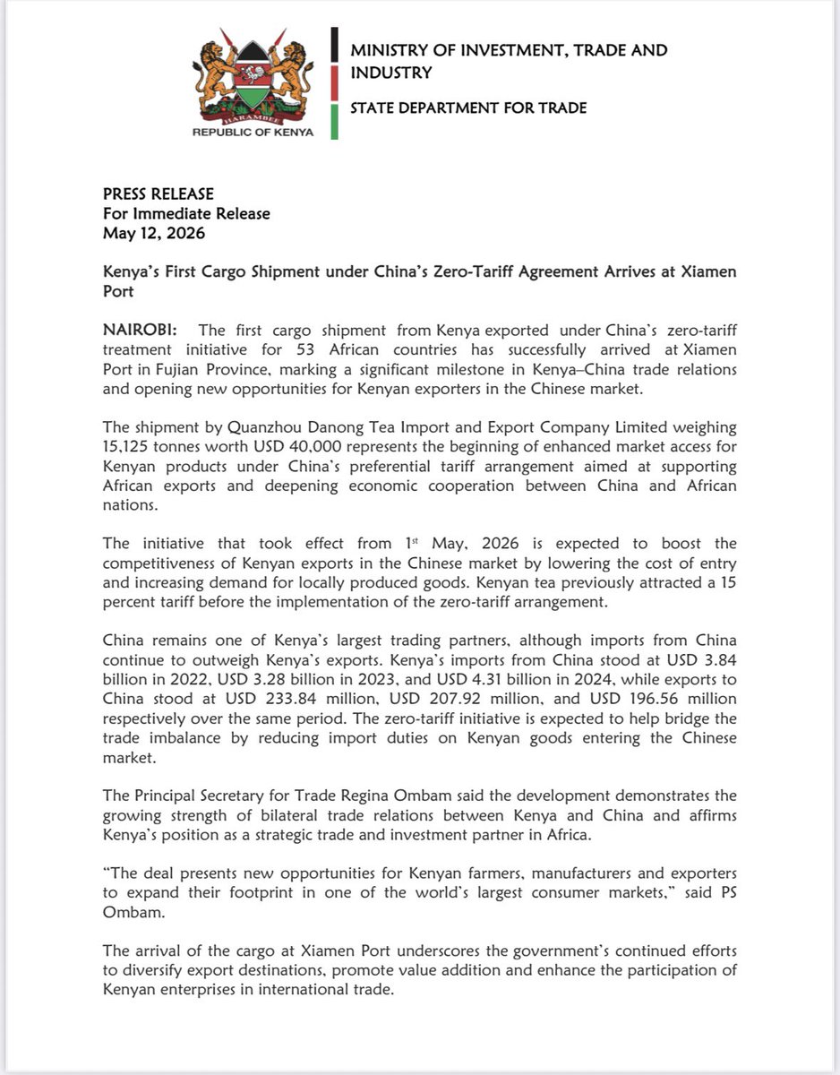 Trade Kenya tweet media