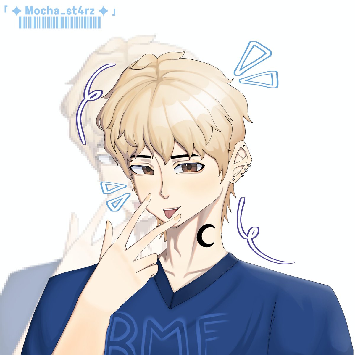 Mocha_reeee's tweet photo. First post!! This is someone's oc I draw :)) https://t.co/Bd48EBtrss