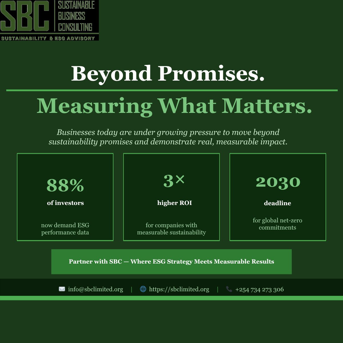 sbclimited_org's tweet photo. Sustainability is no longer just about strategy — it’s about measurable impact. 🌍

Businesses that align profit with social &amp; environmental responsibility are building stronger, future-ready organizations.

#Sustainability #ESG #SocialImpact #SharedValue #Innovation https://t.co/QxbnLPvlGy