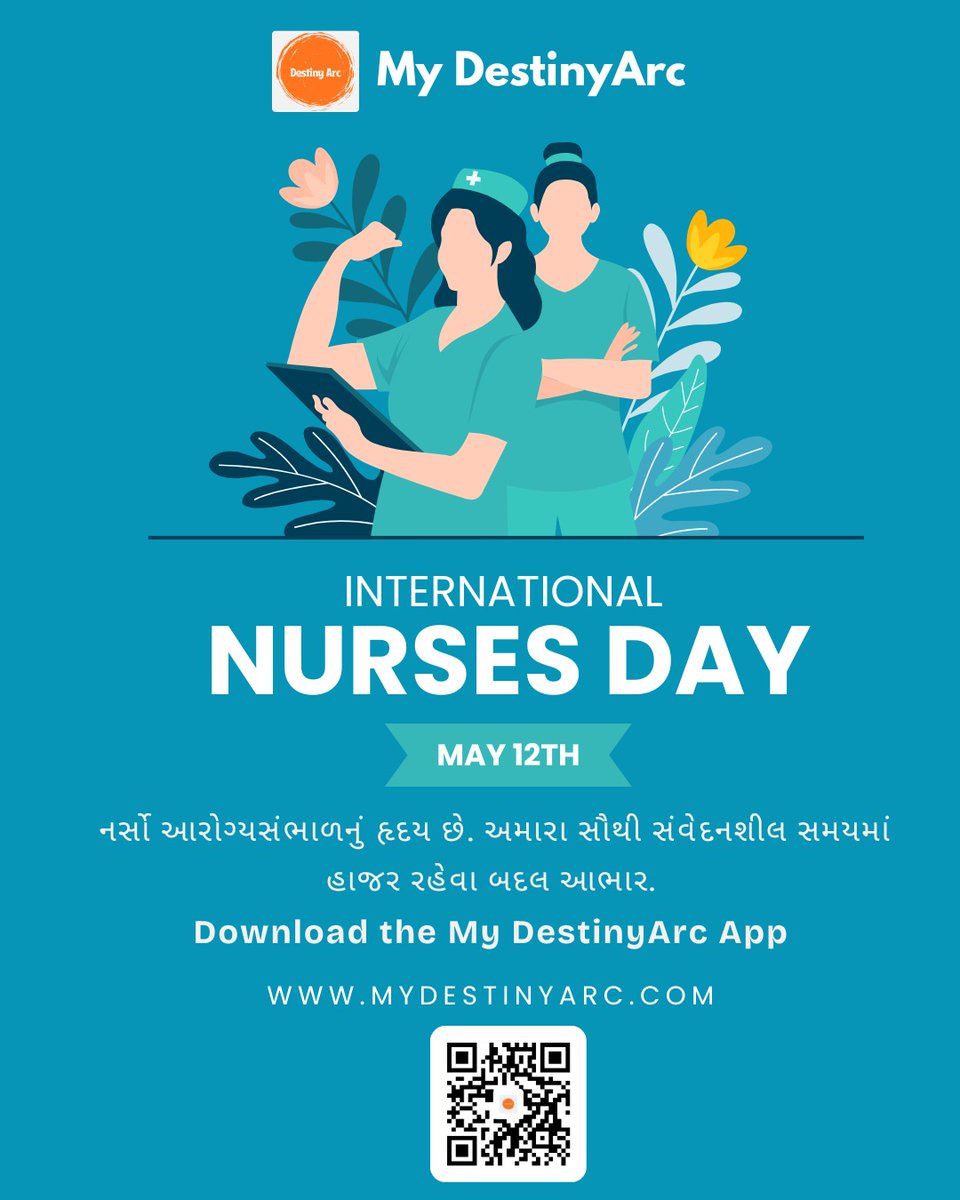 mydestinyarc's tweet photo. Celebrating the real-life heroes who care, heal, and inspire every day 💙
Happy International Nurses Day! Your dedication makes the world healthier and stronger.

#InternationalNursesDay #NursesDay
#MyDestinyArc #Gratitude #DailyInspiration https://t.co/jbd56J9YwG