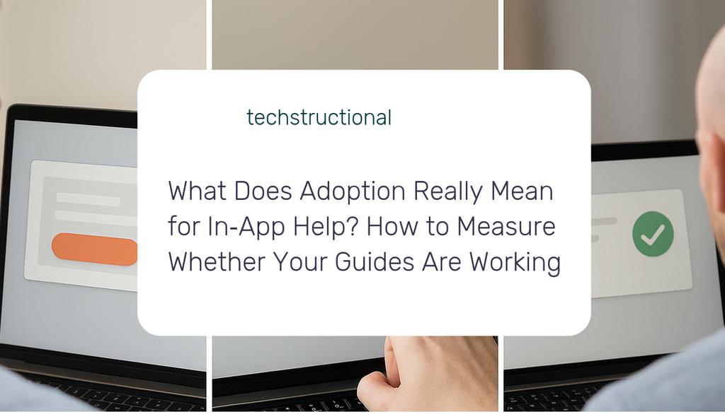 techstructional's tweet photo. Did the guide actually change behavior compared to users who didn’t see it?

#Learning #DigitalAdoption #DigitalTransformation https://t.co/BmVe6wIXEC