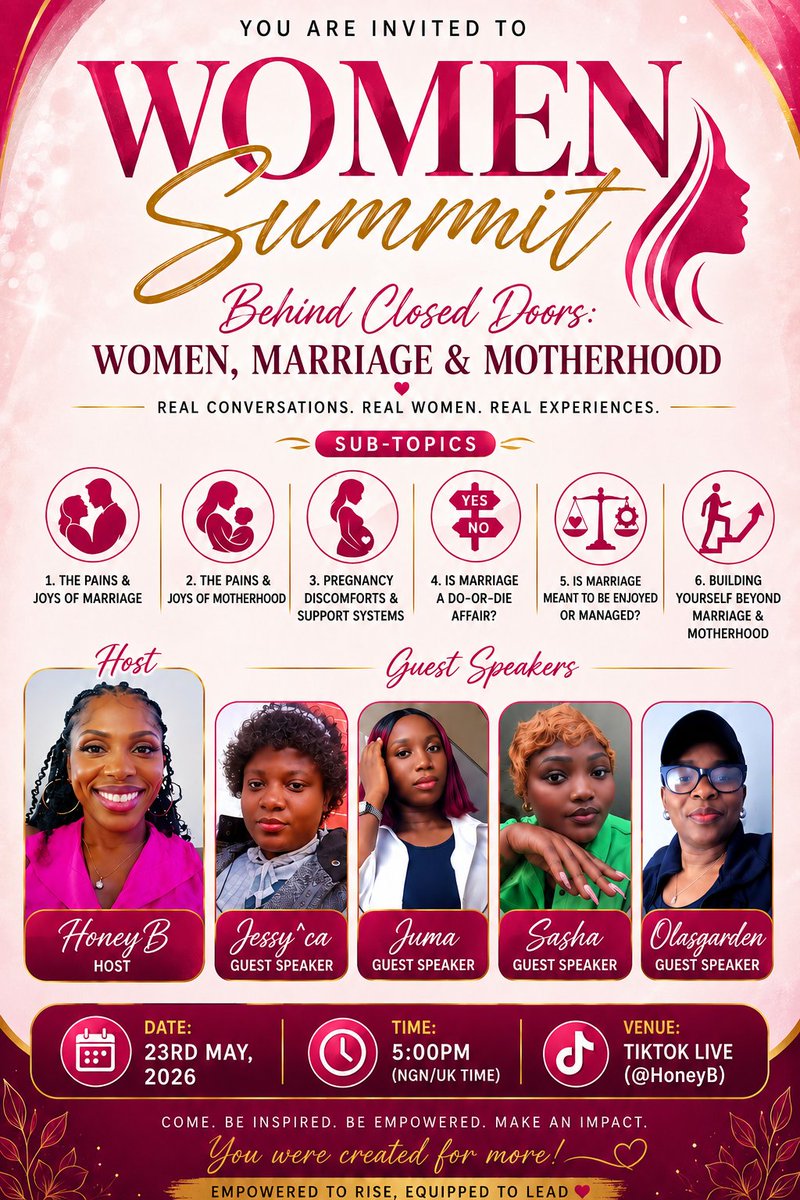 blesshoney_'s tweet photo. Women's Summit .
Know Yourself as a Woman 👠 https://t.co/aNsVTHD0rD