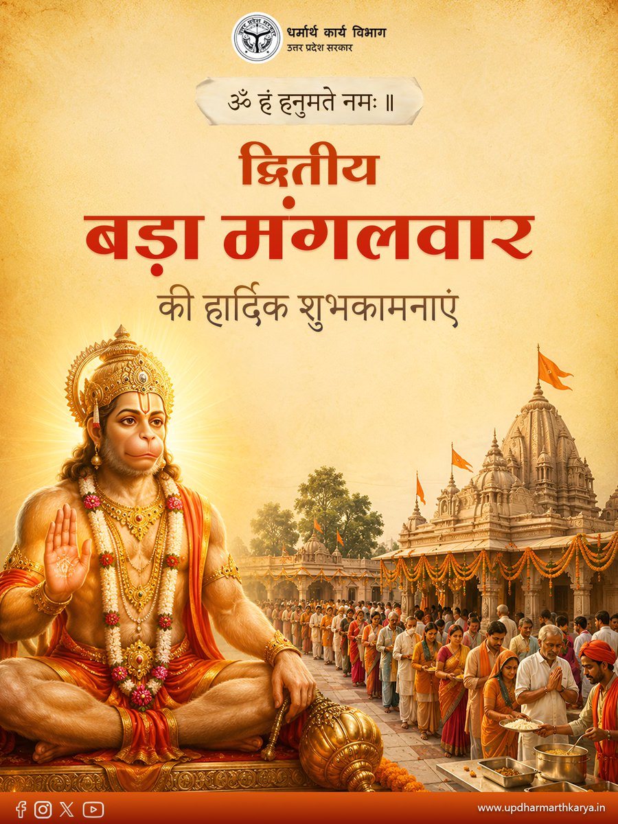 UP Dharmarth (Dharmarth Karya Vibhag, Govt. of UP) tweet media