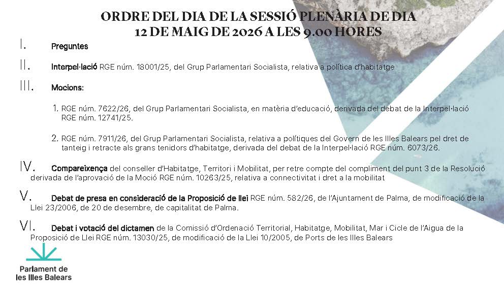 Parlament de les Illes Balears tweet media