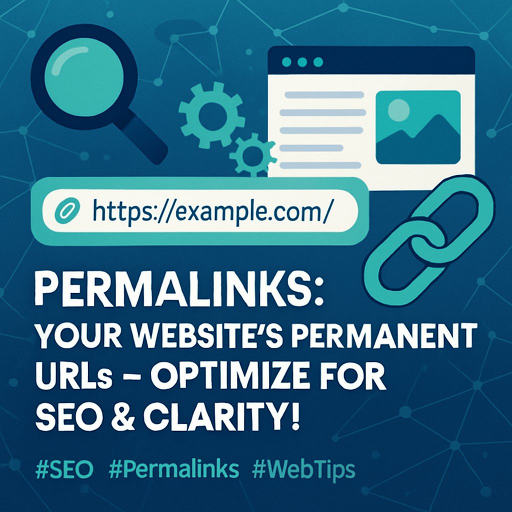 TOP4ALL's tweet photo. Permalinks are your website’s permanent URLs, vital for SEO and user clarity. Optimize them to keep your content accessible and easy to find! #SEO #Permalinks #WebTips 🌐🔗 ⬇️ https://t.co/rUYiZiS0xe