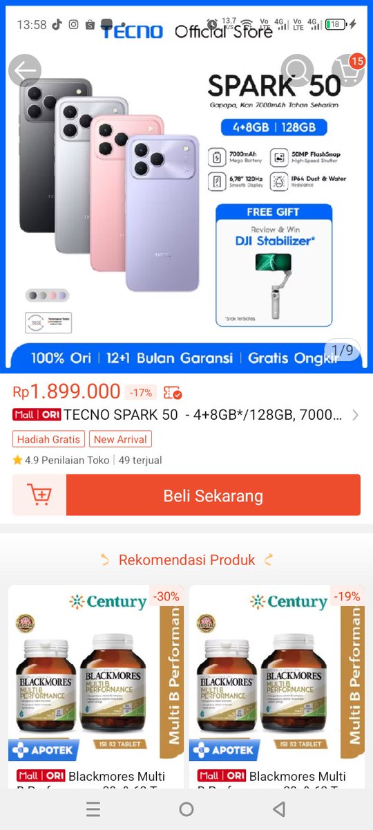 donipriambodo's tweet photo. @ShopeeID Pengen ganti dengan yang baru
#TecnoSPARK50xShopee https://t.co/7lppVT8OeH