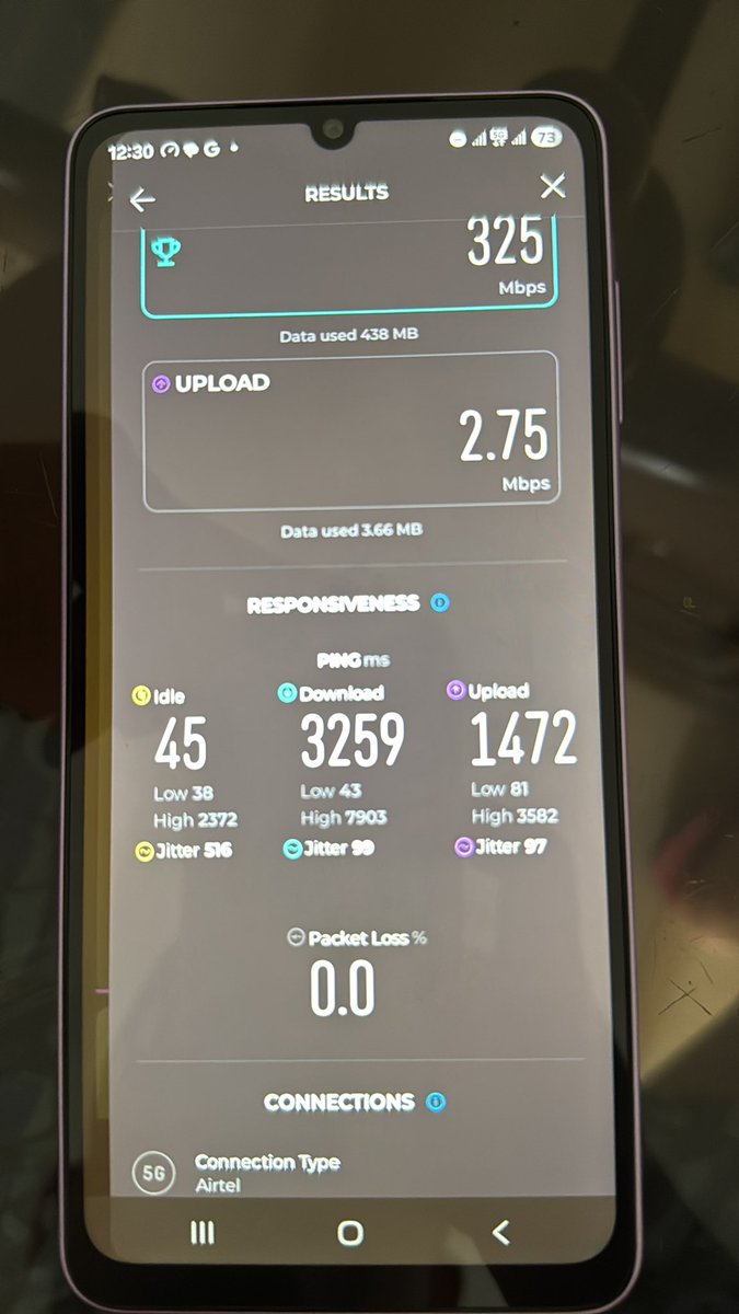 Sam_Wan24's tweet photo. @JioCare Jio True5G is such a scam, I just bought a postpaid connection to access 5G data, to my utter surprise, #Jio is offering 2G speeds masquerading as 5G. Avoid #Jio wherever possible, this is what happens when someone gives freebies, no shit given on #customerhelp. https://t.co/bS8qMYZnfc