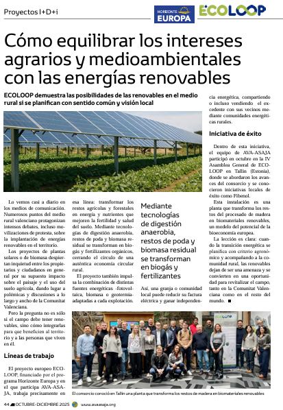EcoloopEU's tweet photo. Can renewable energy and agriculture coexist in rural areas?
A new Spanish article by @ava_asaja explores how @EcoloopEU is turning agricultural &amp; forestry residues into biogas, organic fertilisers, and new opportunities for rural communities.
Article 🔗https://t.co/xgb4auQ3TJ https://t.co/8PVVfSm83s