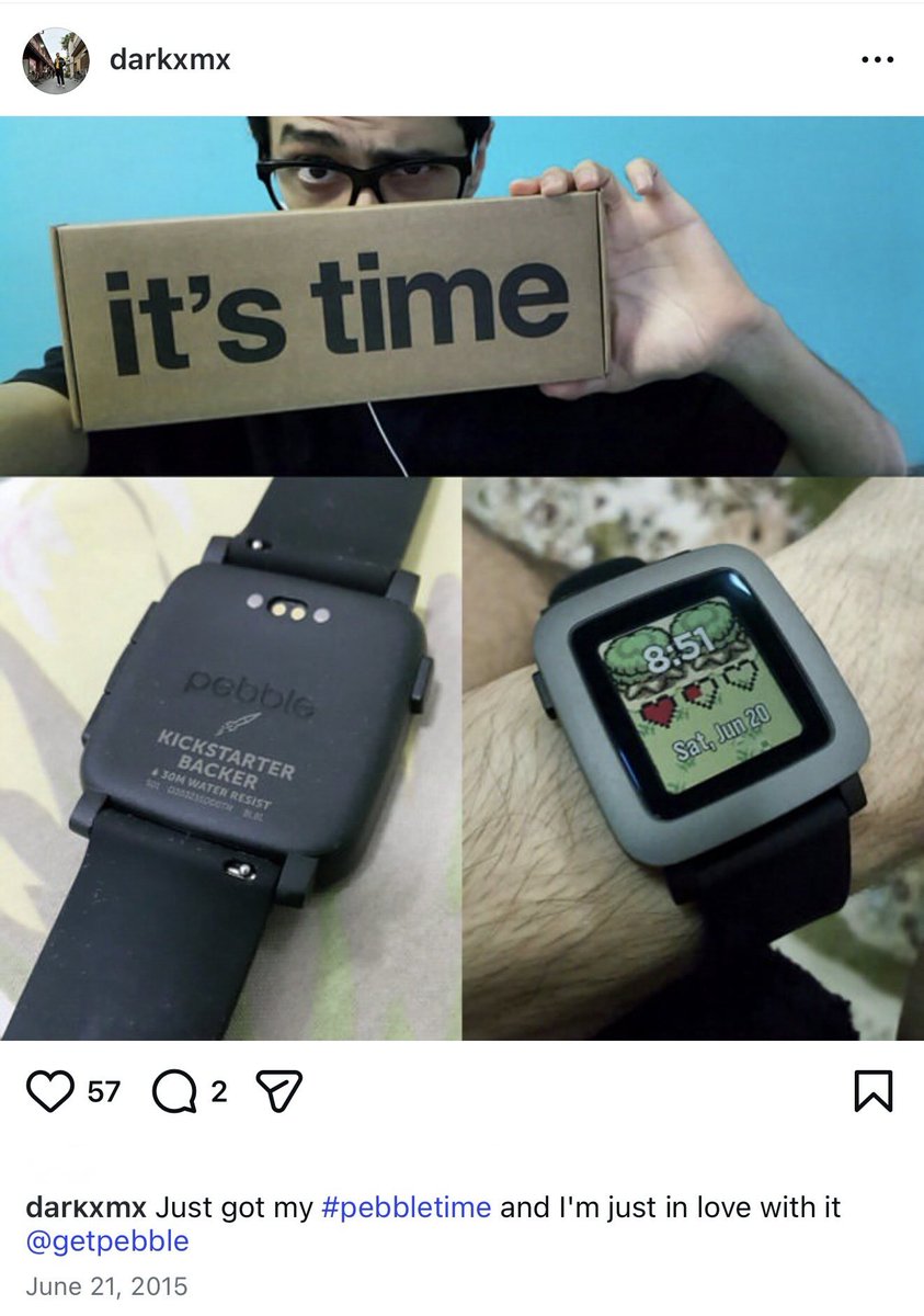 Darkxmx's tweet photo. It’s time 2 do it again !

It’s been 11 years since I got my pebble time  and even longer for my original pebble 
 But it feels so good to be back 

Thank you for bringing pebble back 🩵🥹@Pebble @ericmigi https://t.co/UnmONhzOHA