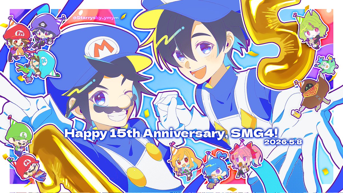 Starrysky_ymym's tweet photo. 15周年おめでとうございます🥳
#SMG4  #smg4fanart https://t.co/AAfoKoS1Ku