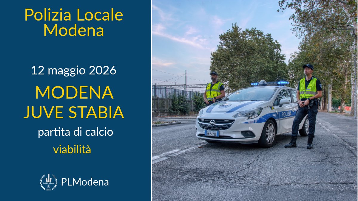 Polizia Locale Modena tweet media