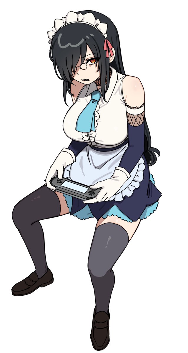 anyaaa49's tweet photo. にょファフ（バイト衣装） https://t.co/KKxPWB6HC4
