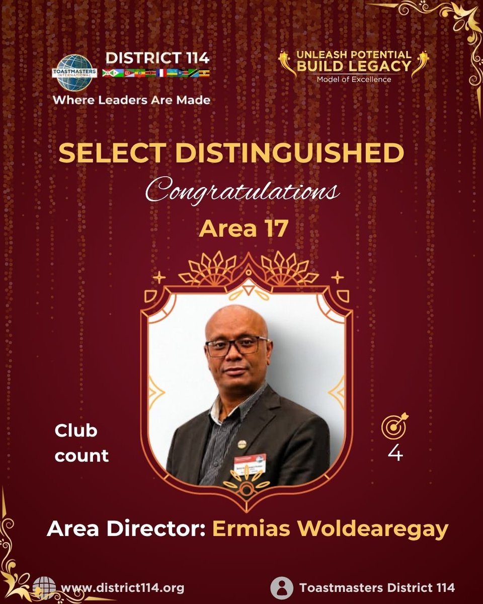 Toastmasters East Africa (District 114) tweet media