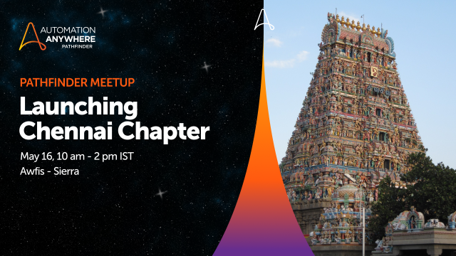 SimonKNicholson's tweet photo. We’re kicking off the first Automation Anywhere Pathfinder Meetup in Chennai, diving into goal-based AI agents, Agentic Process Automation capabilities, product roadmap insights, and real-world automation stories from the community. See you there. https://t.co/VXAMHdHLvz https://t.co/JwxwOZcZpo