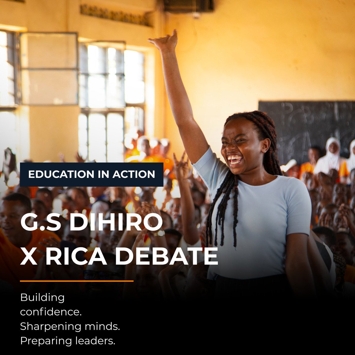 Jonathan_Found's tweet photo. Education is not only about acquiring knowledge. It is also about learning how to think, question, and communicate with confidence.

This week, students from G.S. Dihiro and Rwanda Institute for Conservation Agriculture (@RICA_Rwanda) came together for a debate that challenged them to articulate ideas, defend positions, and engage thoughtfully with one another.

Opportunities like these help students develop skills that extend far beyond the classroom. Critical thinking, public speaking, and respectful dialogue are essential foundations for leadership and lifelong learning.

At The Jonathan Foundation, we believe that meaningful education creates environments where students are encouraged to explore ideas, build confidence, and prepare for the challenges of the future.

We are grateful to the students, teachers, and partners who made this exchange possible and to RICA for joining in this valuable experience.