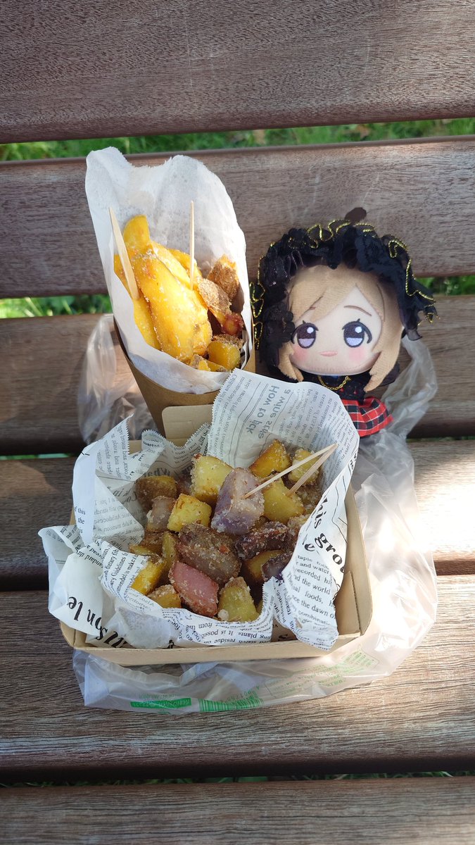 外でフライドポテチョ #初星学園ぬいぬい部