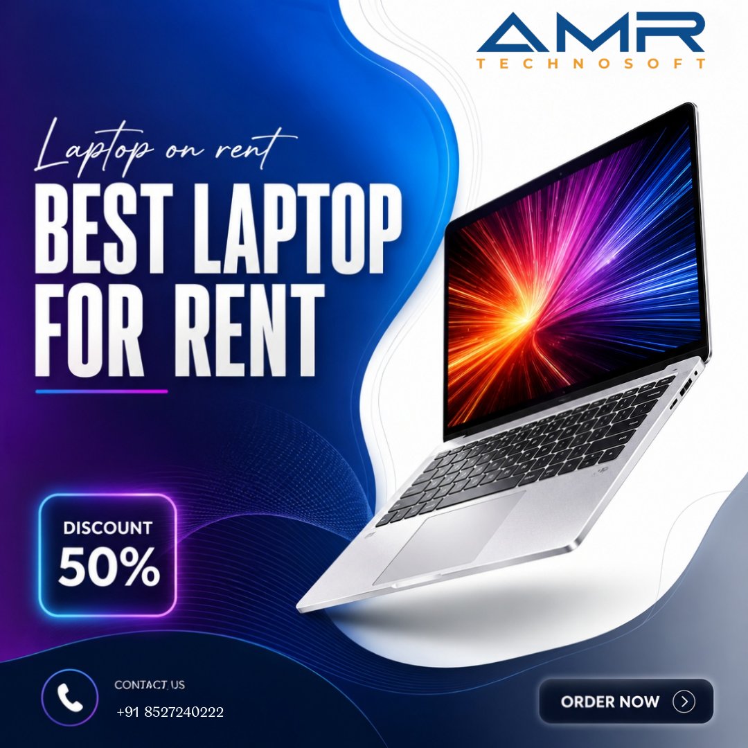 amrtechnosofts's tweet photo. 🖥️ Need a laptop without the commitment?
AMR Technosoft Private Limited has you covered! Whether it's for a short project, a work-from-home setup, or an urgent backup — we offer flexible laptop rentals to suit your needs and budget.

📞 085272 40222
🔗 https://t.co/wQFdOIVaa8 https://t.co/OmJxuv5pa7