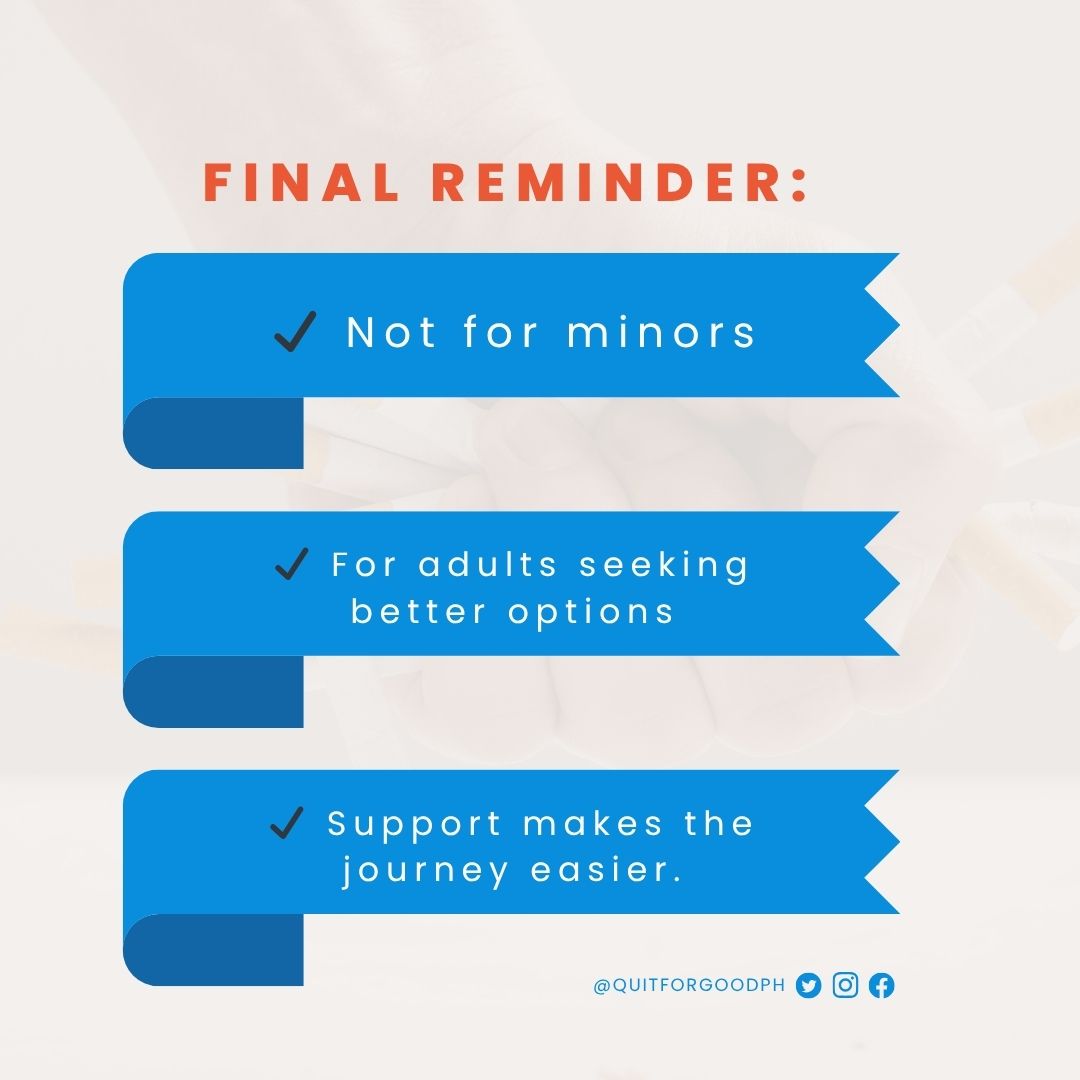 quitforgoodph's tweet photo. 💬 Comment READY if you’re working toward better choices.
#QuitForGood #AdultsOnly https://t.co/er9ObNd1Md