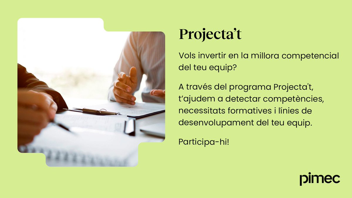 Pimec tweet media