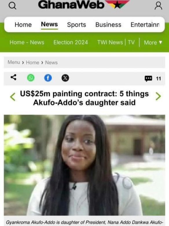 While the Mahamas empower young girls and give back to society, the Akufo-Addos continue to steal from us.