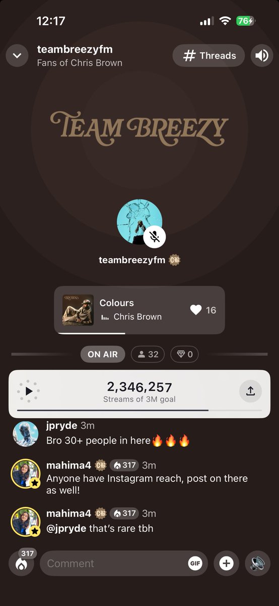 BROWN streaming on station head 24/7 btw come join!
