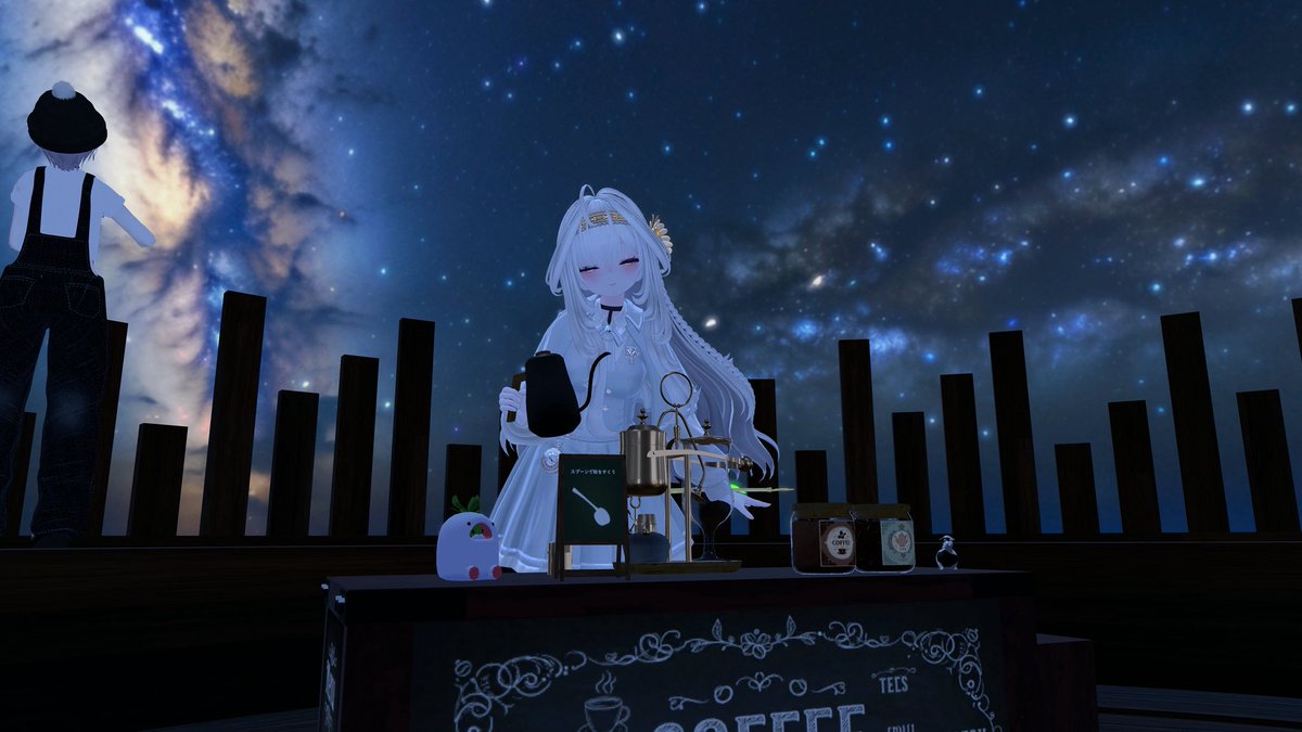 Kero_556's tweet photo. 星空カフェにようこそ！
 #ちぇちぇ村　#rurune3D https://t.co/YBoWeP6Tqj