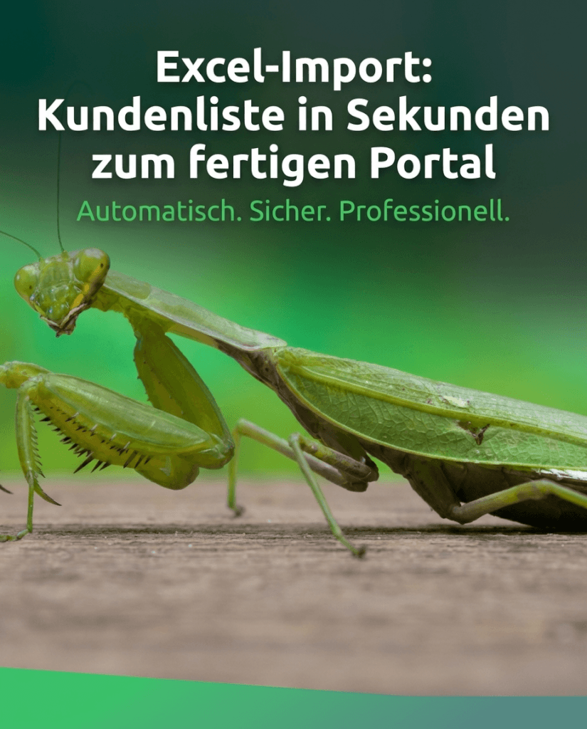 tramsen's tweet photo. Excel-Import: Kundenliste in Sekunden zum fertigen Portal 🚀 https://t.co/n9uwWD454P