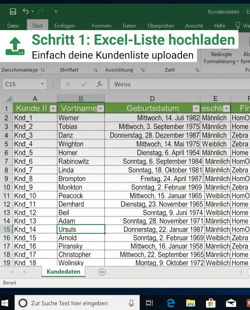 tramsen's tweet photo. Excel-Import: Kundenliste in Sekunden zum fertigen Portal 🚀 https://t.co/n9uwWD454P