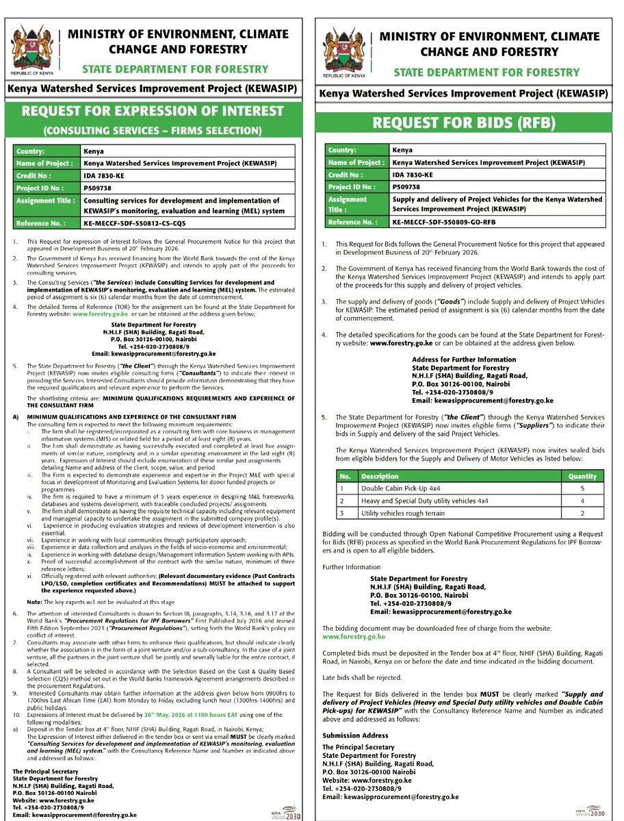 State Department For Forestry Kenya tweet media