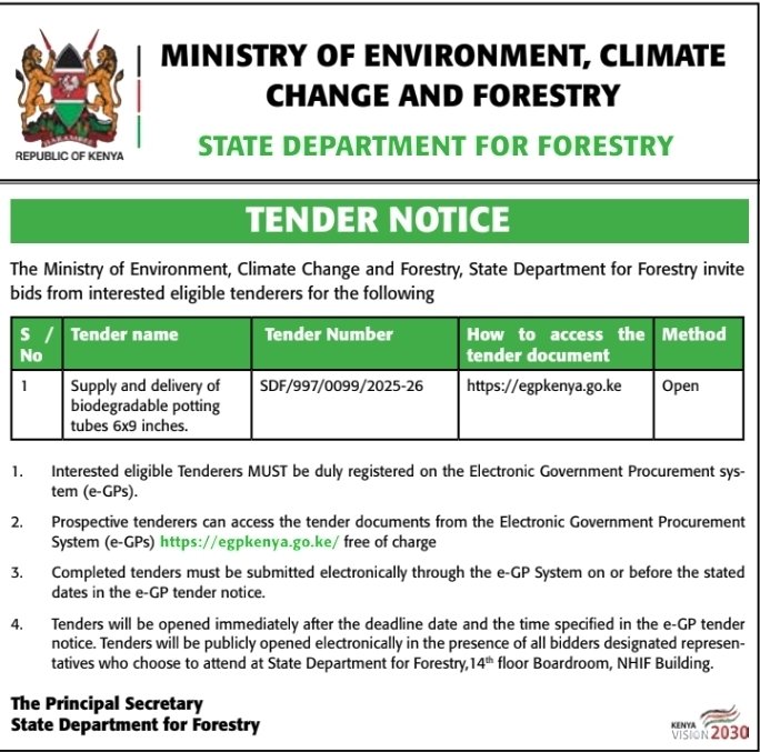 State Department For Forestry Kenya tweet media