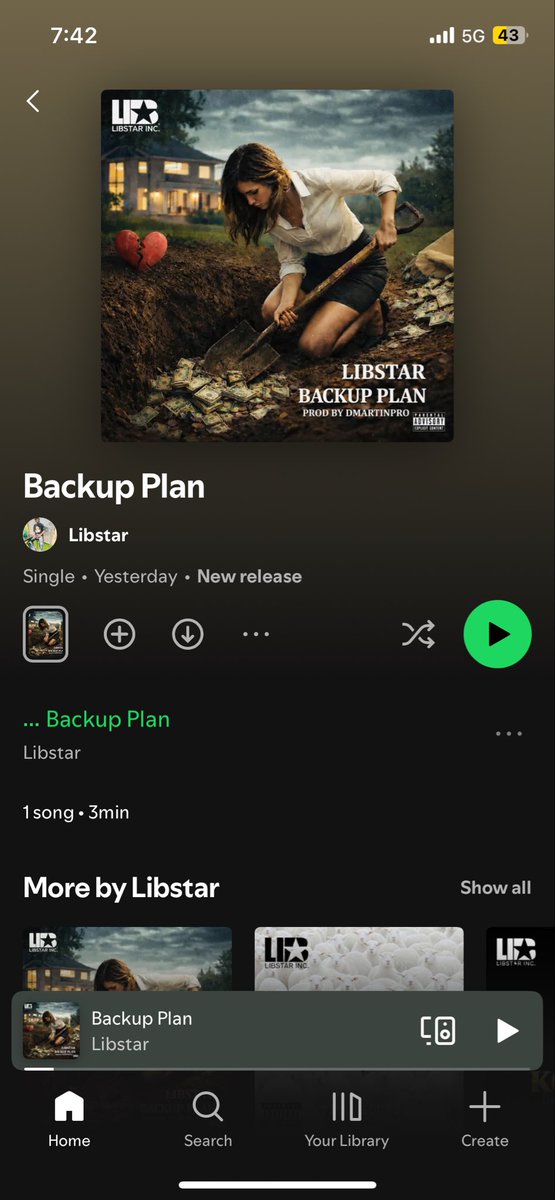 OfficialLibstar's tweet photo. Backup plan out now go run it up❤️💫 https://t.co/F4syz7ijko