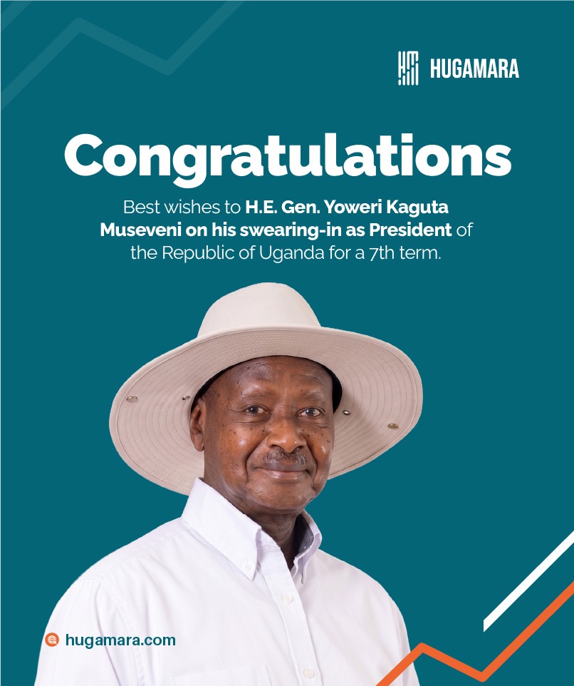 HugamaraGroup's tweet photo. Hugamara Group congratulates H.E President @KagutaMuseveni on his inauguration for the term 2026-2031. https://t.co/qqoN23OPXg