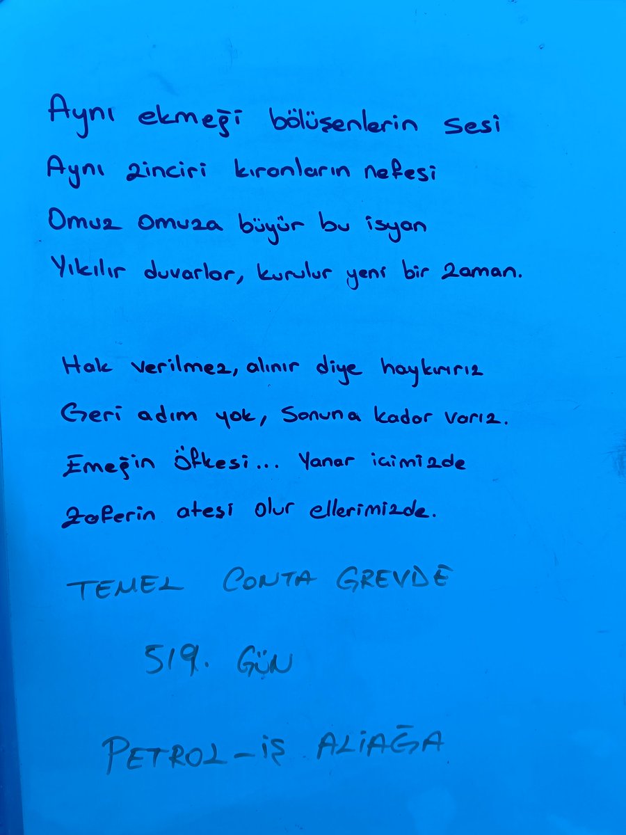 temelcontagrev's tweet photo. Patron baskısına,oyalamalara ve yıldırma çabalarına rağmen geri adım atmadık.Çünkü biliyoruz
Hak verilmez,mücadeleyle alınır
519 gündür ayaktayız kararlıyız
Bu direniş ya zaferle sonuçlanacak ya da patronlara işçinin boyun eğmediğini bir kez daha gösterecek
Direnerek kazanacağız! https://t.co/uJRNgdHML2