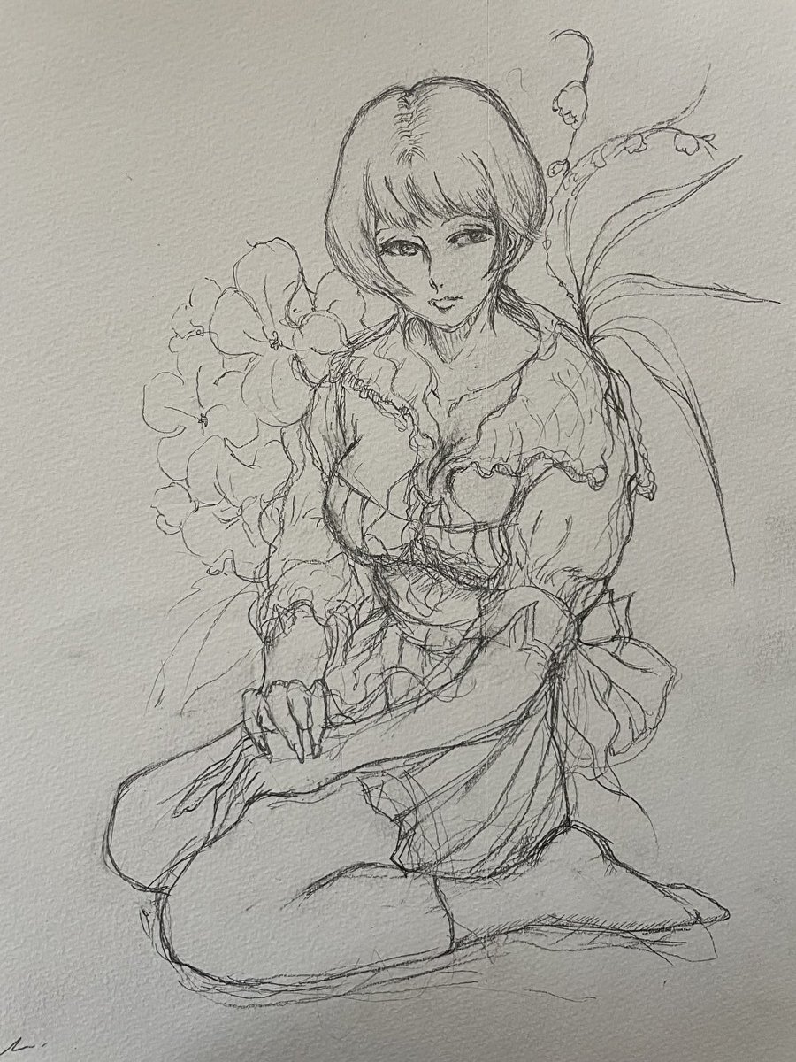 sakanmacgu's tweet photo. 【緊急告知】当作品がartmeterにて
ご購入可能となりました

◉アジサイとスズラン
（一点物・最新作素描）
＃茶館マクガフィン　#artmeter
#artworks #art #花
#日本画 #Welldonecartoon #flower #TeahouseMcGuffin #鉛筆画 
@sakanmacgu
artmeterにて只今販売中です
ぜひご覧下さい https://t.co/5NFHm2y8Dn