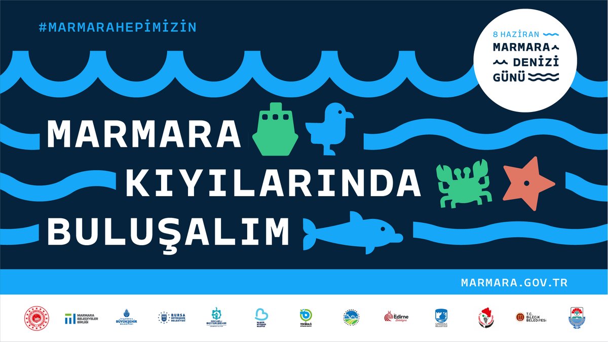 marmarabb's tweet photo. #MarmaraHepimizin demek için bu yıl beşinci kez Marmara kıyılarında buluşuyoruz. 🌊

Türkiye Çevre Haftası kapsamında kutlanan 8 Haziran Marmara Denizi Günü’nde bu yıl iklim krizinin deniz ekosistemi üzerindeki etkilerine dikkat çekmek amacıyla “Deniz Suyu Sıcaklığı” temasını odağımıza alıyoruz.

1-14 Haziran 2026 tarihleri arasında kıyı temizliklerinden doğa yürüyüşlerine, atölyelerden sergilere kadar Marmara Denizi için farkındalık yaratacak etkinlikler düzenlemek isteyen tüm belediyeleri, sivil toplum kuruluşlarını, üniversiteleri, öğrenci kulüplerini ve yurttaşları bu ortak harekete davet ediyoruz.

Etkinliğinizi dijital haritada görünür kılmak için başvurunuzu tamamlayın.

Detaylı bilgi ve başvuru için: https://t.co/XHxqcPi61g

#MarmaraDeniziGünü #MarmaraHepimizin