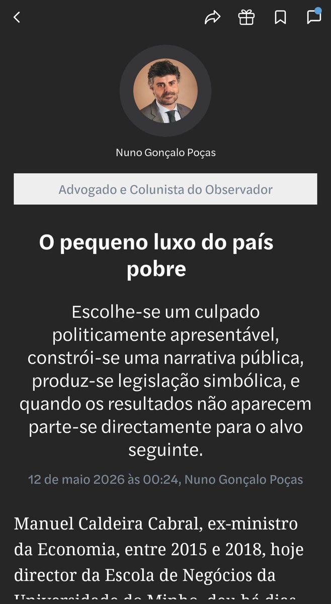 NGPocas's tweet photo. Hoje, no Observador. https://t.co/0rfK1STQpr