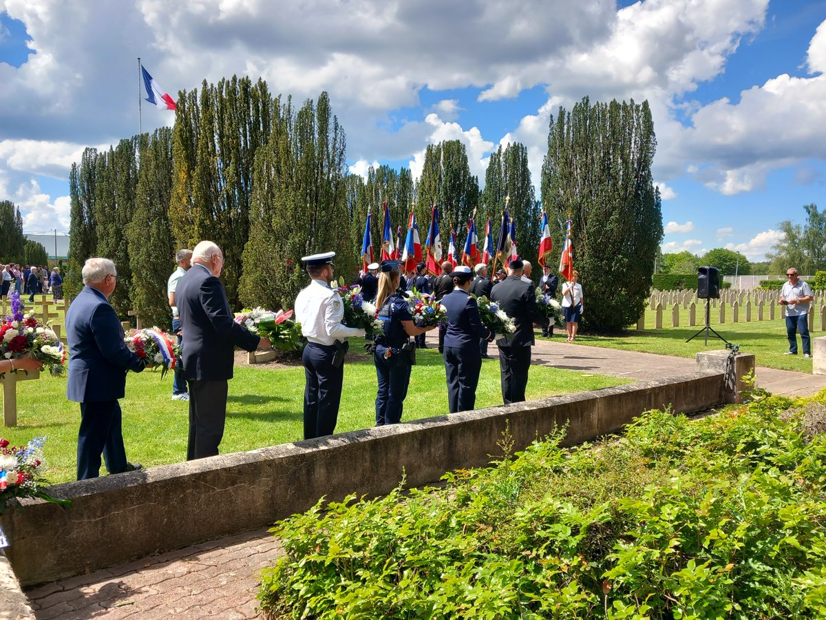 Image de Préfète Centre-Val de Loire et Loiret - Cérémonie commémorative du #8mai 1945 à la nécropole nationale de Fleury-les-Aubrais, en présence de