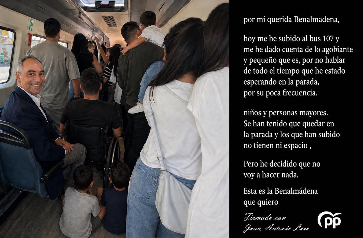 CalidadOfLife's tweet photo. 🚨BUS 107! alcalde de @BenalmadenaAyto sigue riéndose de TOD@S los vecinos. Se exige dignidad y respeto! @JuanALaraMartin se NECESITA mas frecuencia TODOS LOS DÍAS y buses más GRANDES 🚨😡 @PPBenalmadena @PPBenalmadena @PsoeBenalmadena @AndaluciaJunta @navas_victor @malagahoy_es https://t.co/RWyXhscjaG